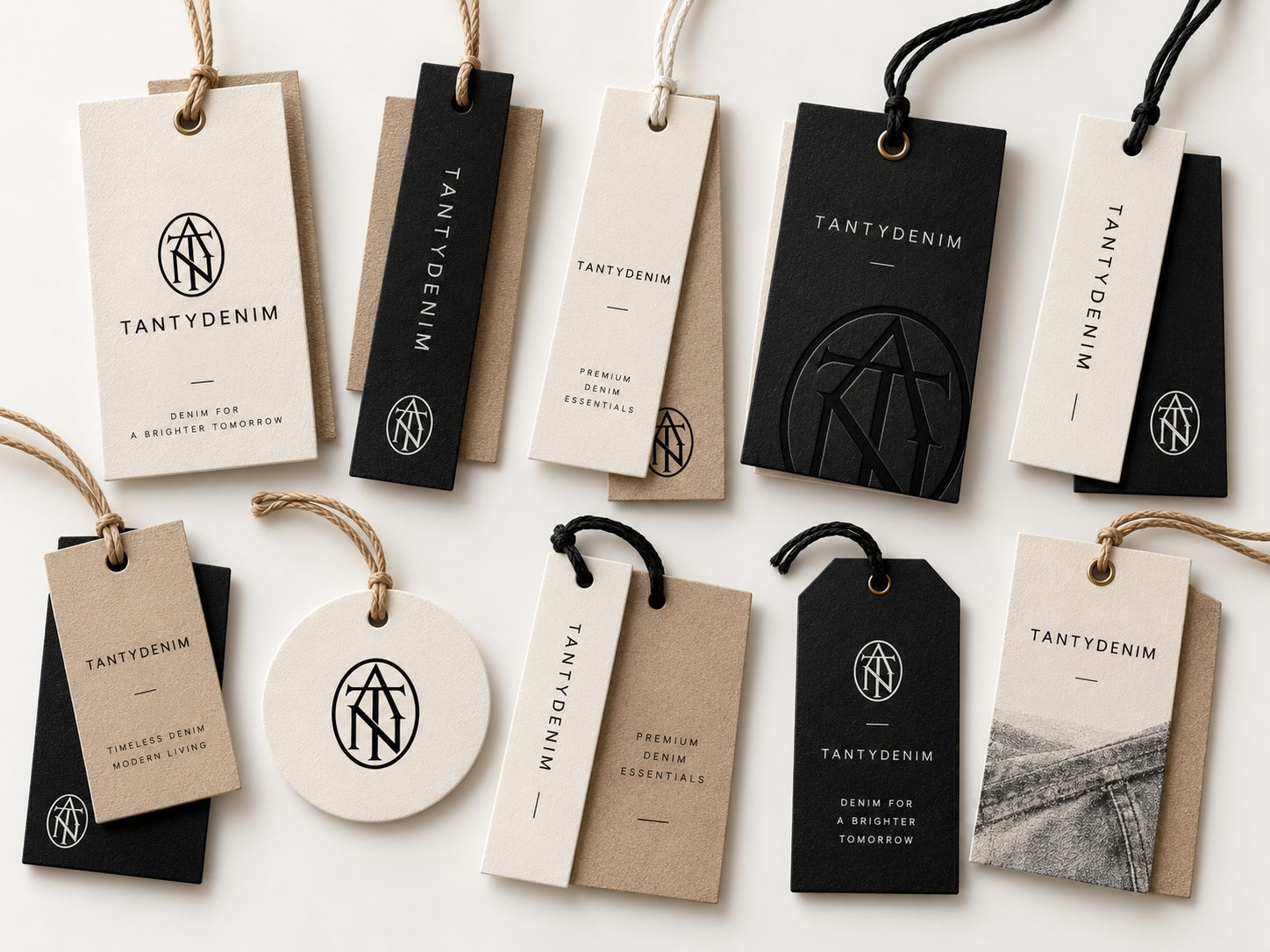 TANTYDENIM hangtag concept on denim