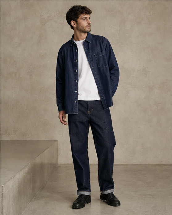 Rinse Relaxed Straight denim product development reference