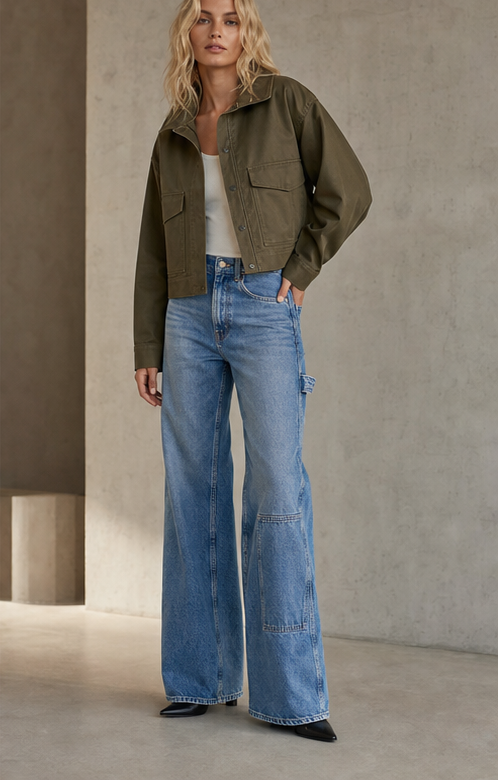 Carpenter Wide Leg denim product development reference