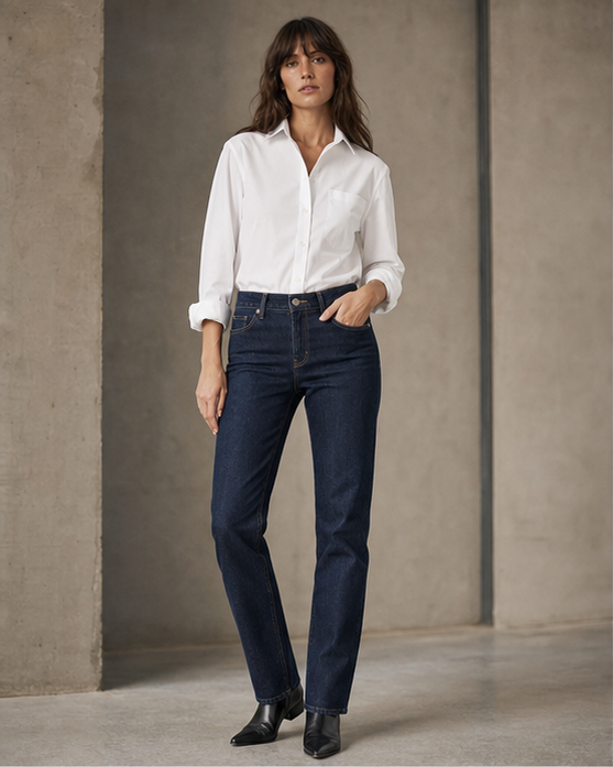 Rinse Slim Straight denim product development reference
