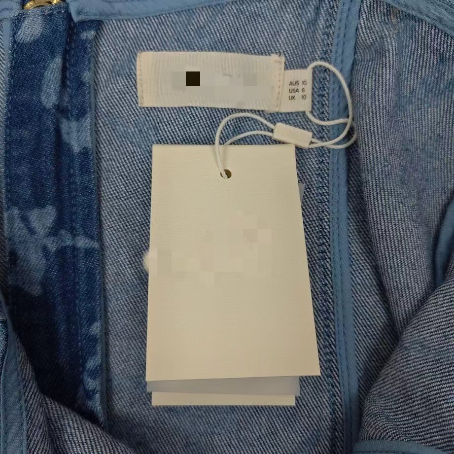 Denim garment details prepared for review