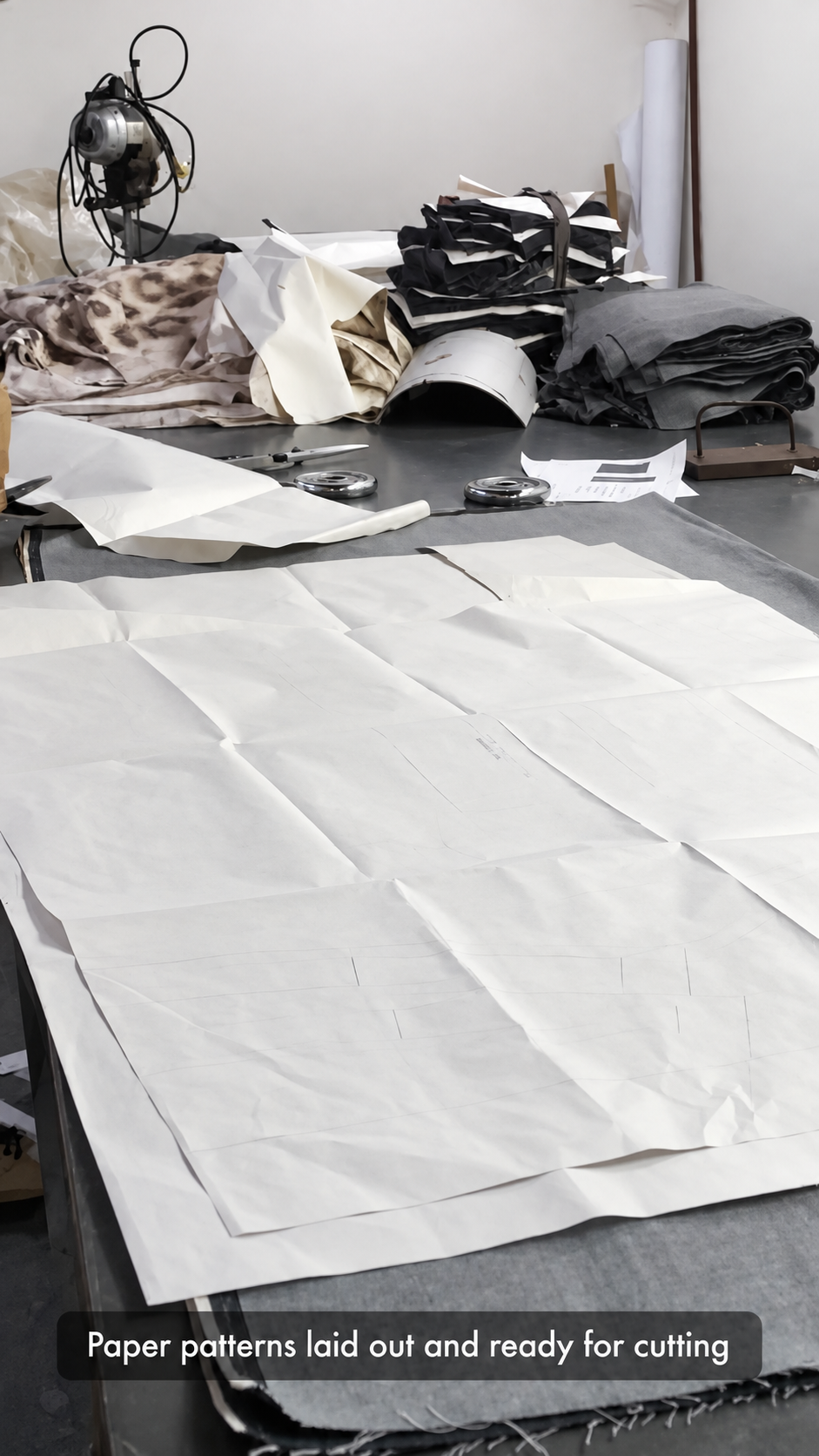 Garment sewing and construction workmanship at a production partner