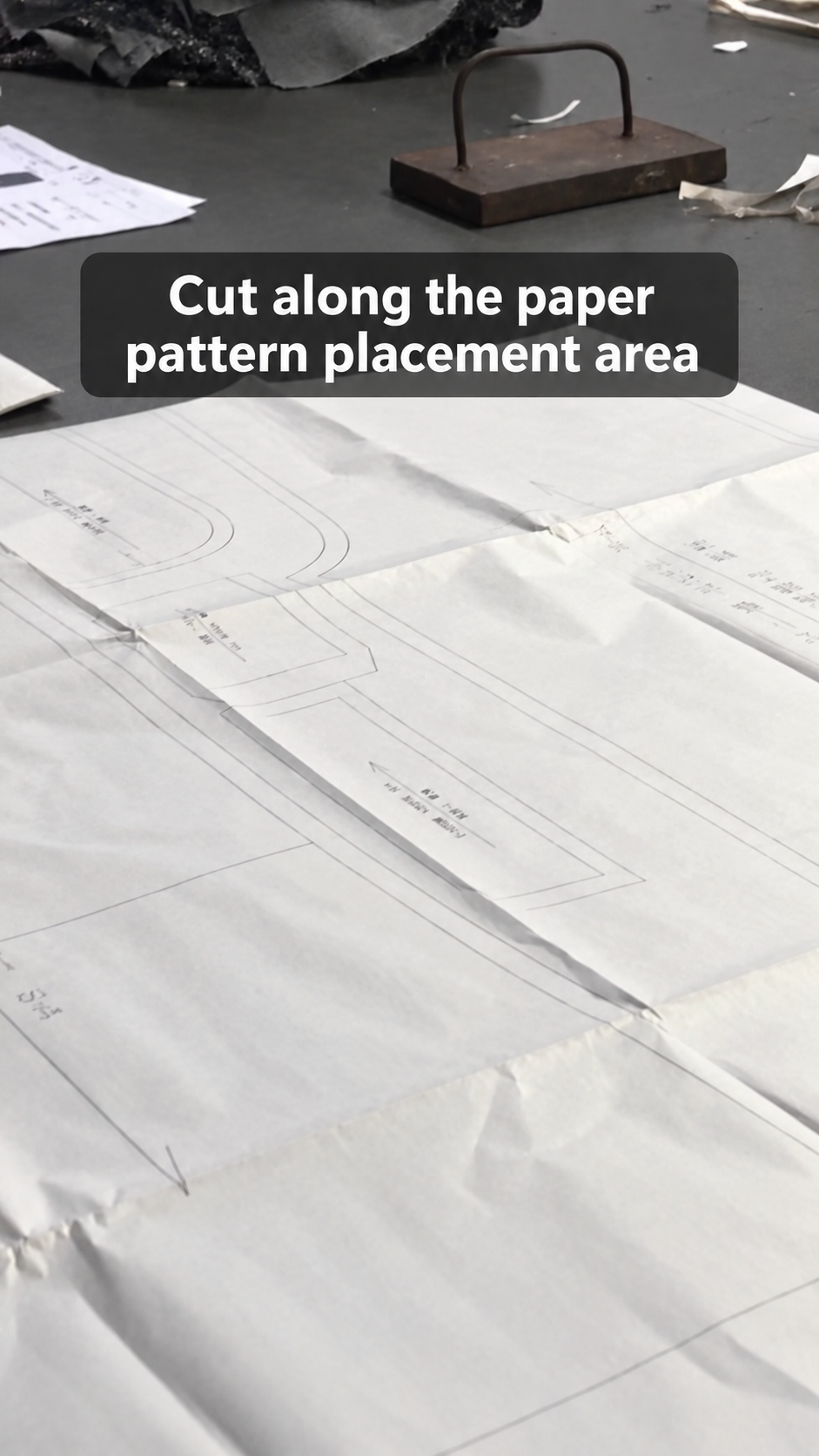 Paper pattern preparation and cutting during garment development