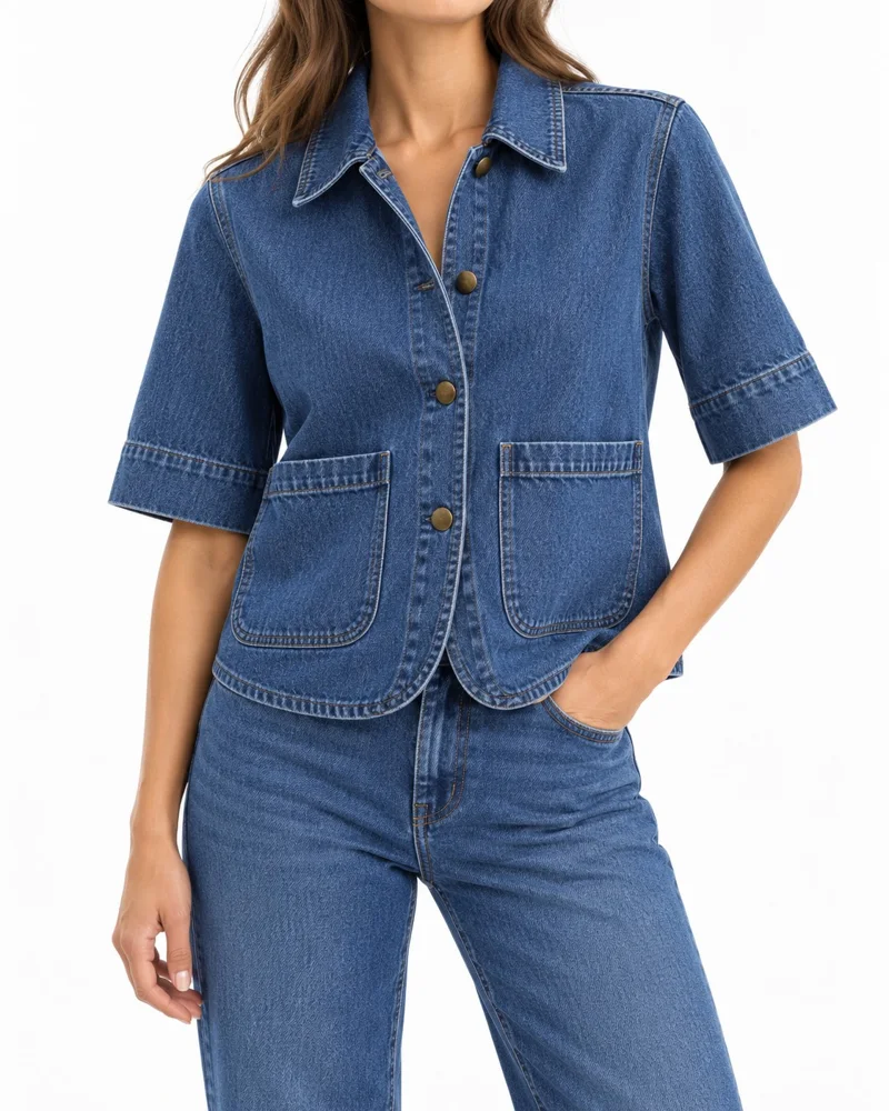 Utility Short-Sleeve Jacket – Denim jackets & light layers