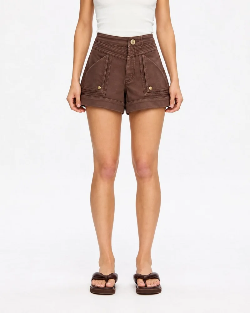 Cocoa Panel Short – Utility & tailored shorts